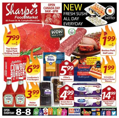 Sharpe's Food Market Flyer June 29 to July 5
