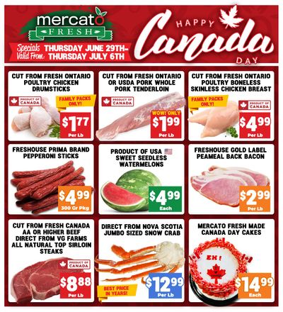 Mercato Fresh Flyer June 29 to July 6