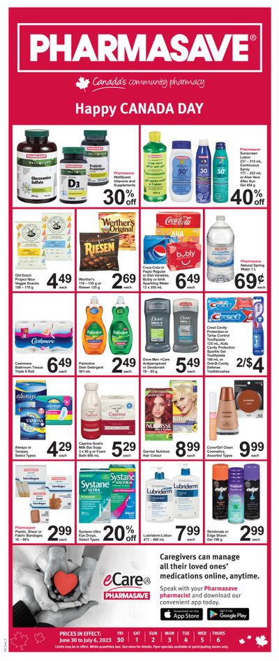 Pharmasave (ON) Flyer June 30 to July 6