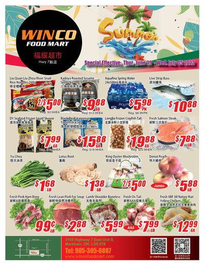 WinCo Food Mart (HWY 7) Flyer June 29 to July 5