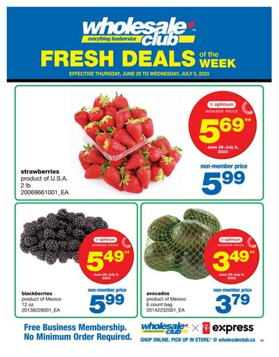 Wholesale Club (ON) Fresh Deals of the Week Flyer June 29 to July 5