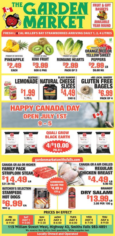 The Garden Market Flyer June 30 to July 6