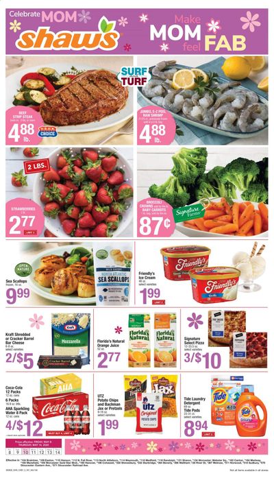 Shaw’s Weekly Ad & Flyer May 8 to 14