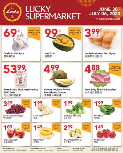 Lucky Supermarket (Edmonton) Flyer June 30 to July 6