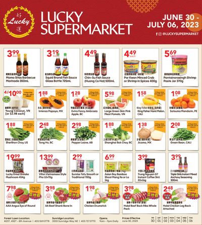 Lucky Supermarket (Calgary) Flyer June 30 to July 6