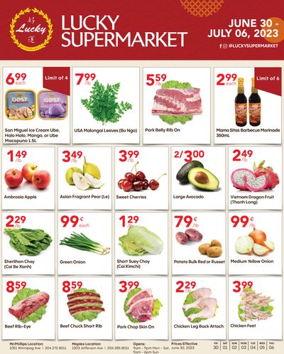 Lucky Supermarket (Winnipeg) Flyer June 30 to July 6