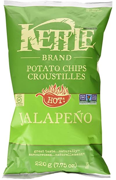 Kettle Chips Jalapeno Chips, 220 Gram For $2.00 At Amazon Canada