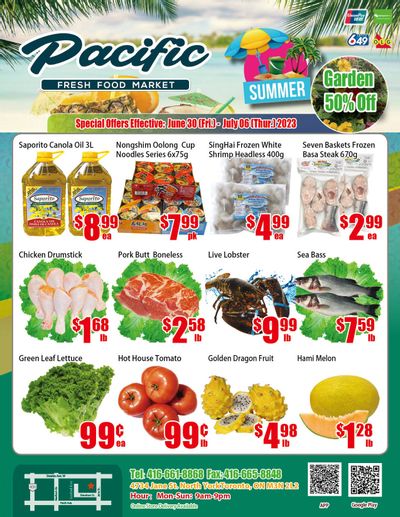 Pacific Fresh Food Market (North York) Flyer June 30 to July 6