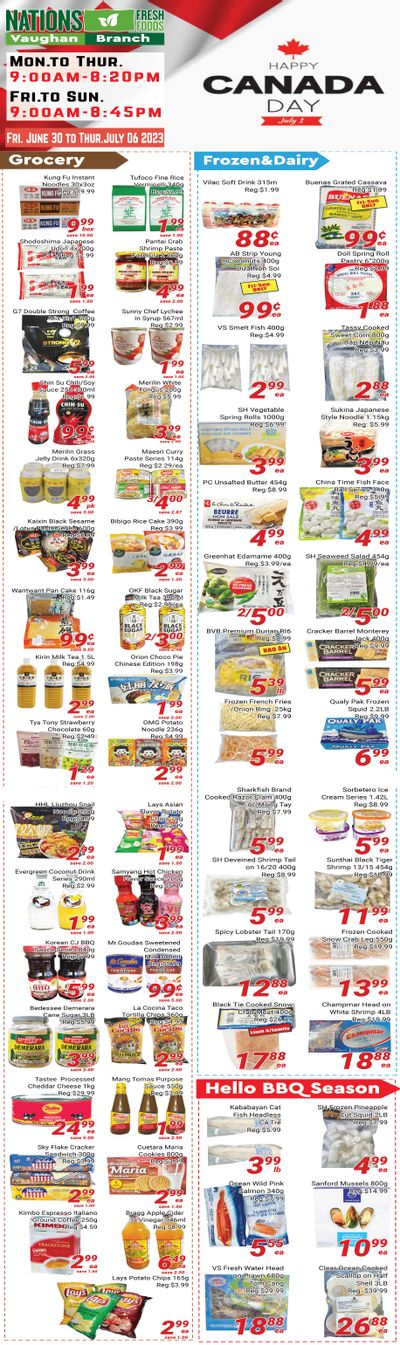 Nations Fresh Foods (Vaughan) Flyer June 30 to July 6