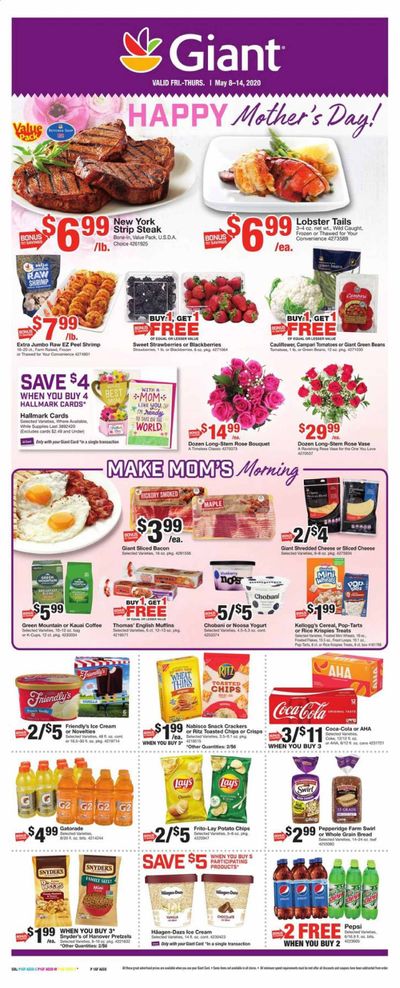 Giant Food Weekly Ad & Flyer May 8 to 14