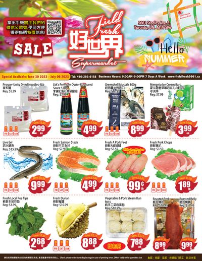 Field Fresh Supermarket Flyer June 30 to July 6