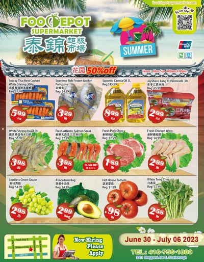 Food Depot Supermarket Flyer June 30 to July 6