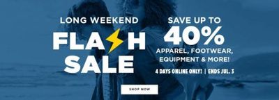 Sporting Life Canada Flash Sale: Get up to 40% Off Select Items Until July 3rd