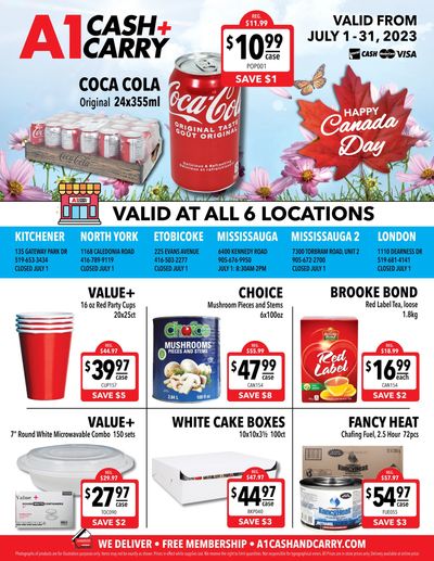 A-1 Cash and Carry Flyer July 1 to 31