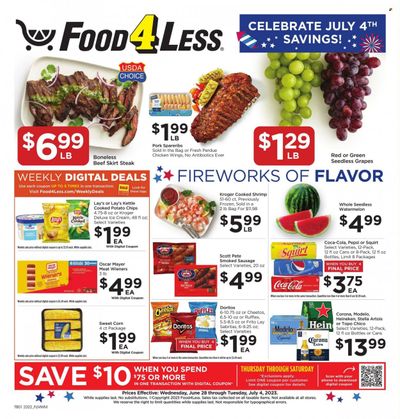 Food 4 Less (IL) Weekly Ad Flyer Specials June 28 to July 4, 2023