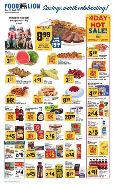 Food Lion (TN) Weekly Ad Flyer Specials June 28 to July 4, 2023
