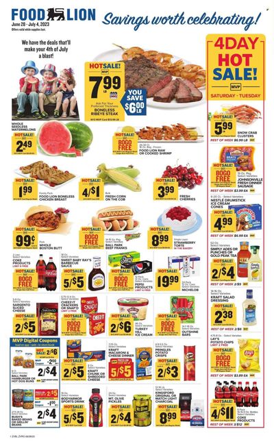 Food Lion (VA) Weekly Ad Flyer Specials June 28 to July 4, 2023