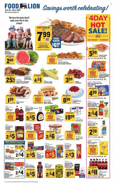 Food Lion (VA) Weekly Ad Flyer Specials June 28 to July 4, 2023