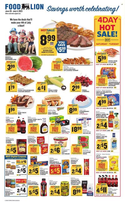 Food Lion (NC) Weekly Ad Flyer Specials June 28 to July 4, 2023