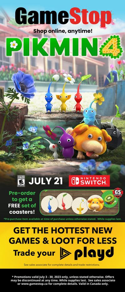 Gamestop Flyer July 3 to 30