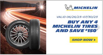 Costco Canada Offers: Save $150 When You Buy 4 Michelin Tires