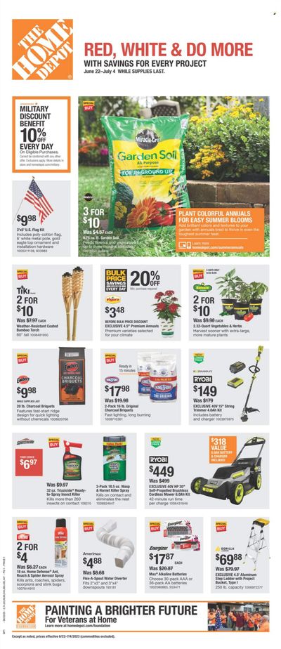 The Home Depot Weekly Ad Flyer Specials June 22 to July 4, 2023