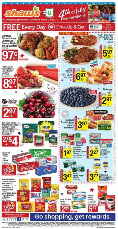 Shaw’s (MA, ME, NH, RI, VT) Weekly Ad Flyer Specials June 30 to July 6, 2023