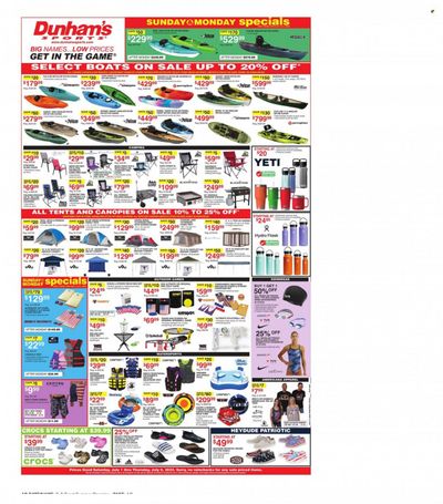 Dunham's Sports Weekly Ad Flyer Specials July 1 to July 6, 2023
