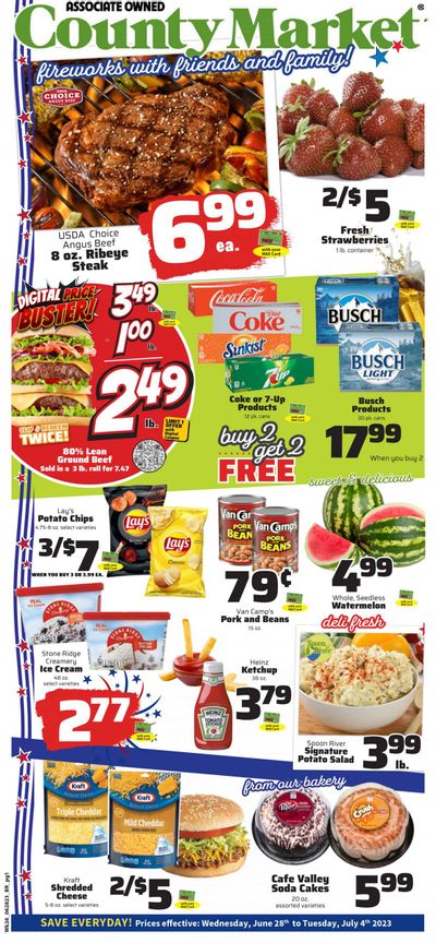 County Market (IL, IN, MO) Weekly Ad Flyer Specials June 28 to July 4, 2023