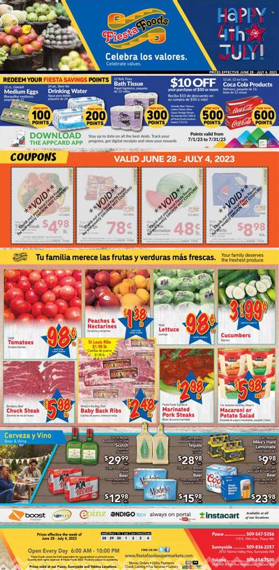 Fiesta Foods SuperMarkets (WA) Weekly Ad Flyer Specials June 28 to July 4, 2023