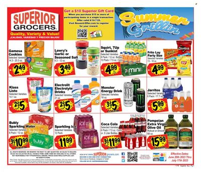 Superior Grocers (CA) Weekly Ad Flyer Specials June 20 to July 17, 2023