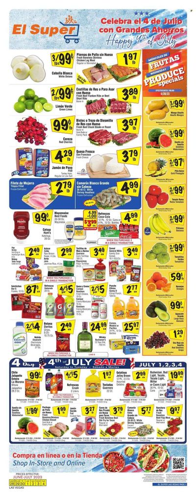 El Super (NV) Weekly Ad Flyer Specials June 28 to July 4, 2023