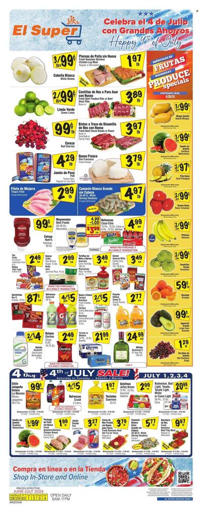 El Super (AZ) Weekly Ad Flyer Specials June 28 to July 4, 2023