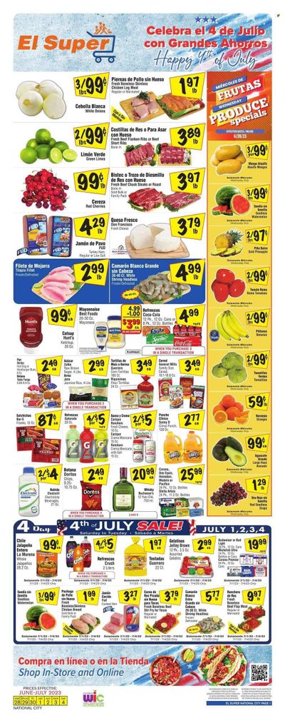 El Super (CA) Weekly Ad Flyer Specials June 28 to July 4, 2023 El Super (CA) Weekly Ad Flyer Specials June 28 to July 4, 2023