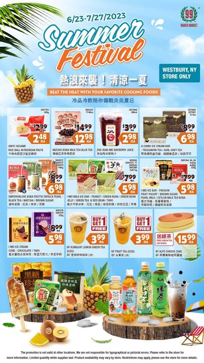 99 Ranch Market (10, 19, 40, CA, MD, NJ, OR, TX, WA) Weekly Ad Flyer Specials June 30 to July 6, 2023
