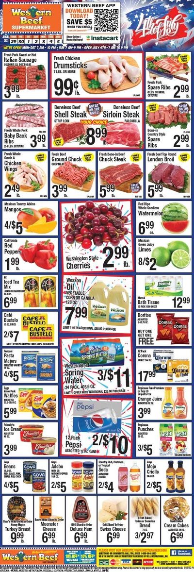 Western Beef (FL, NY) Weekly Ad Flyer Specials June 29 to July 5, 2023