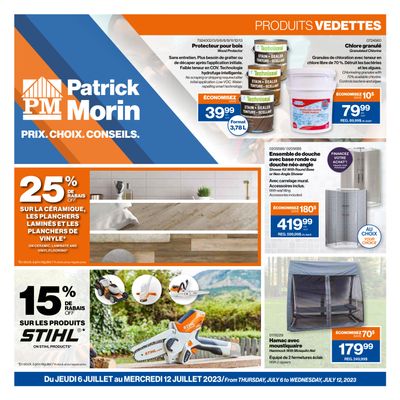 Patrick Morin Flyer July 6 to 12 