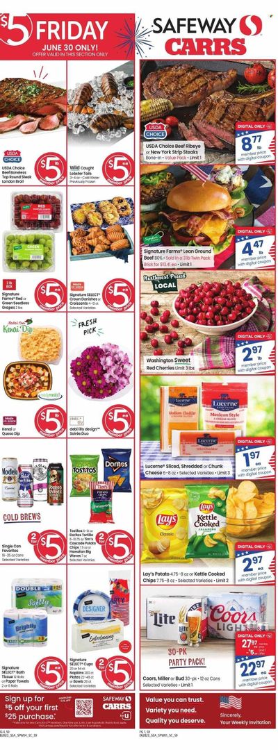 Safeway (AK) Weekly Ad Flyer Specials June 28 to July 4, 2023