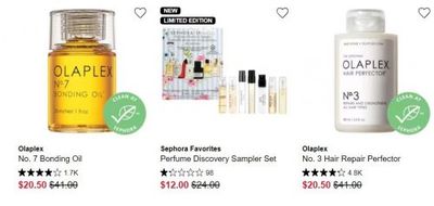 Sephora Canada: Get up to 50% off Select Items + 25% off Hair-Care Bestsellers