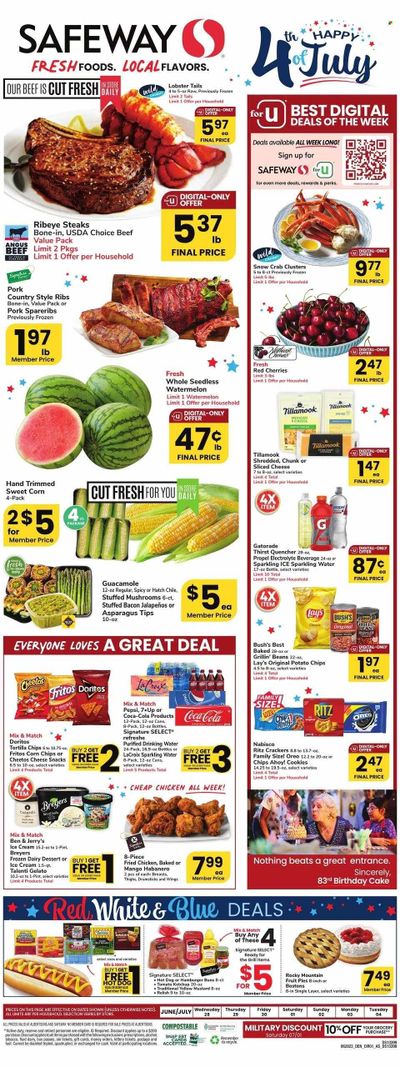 Safeway (CO) Weekly Ad Flyer Specials June 28 to July 4, 2023