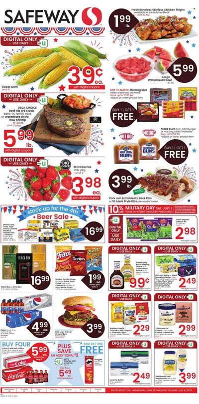 Safeway (CO) Weekly Ad Flyer Specials June 28 to July 4, 2023