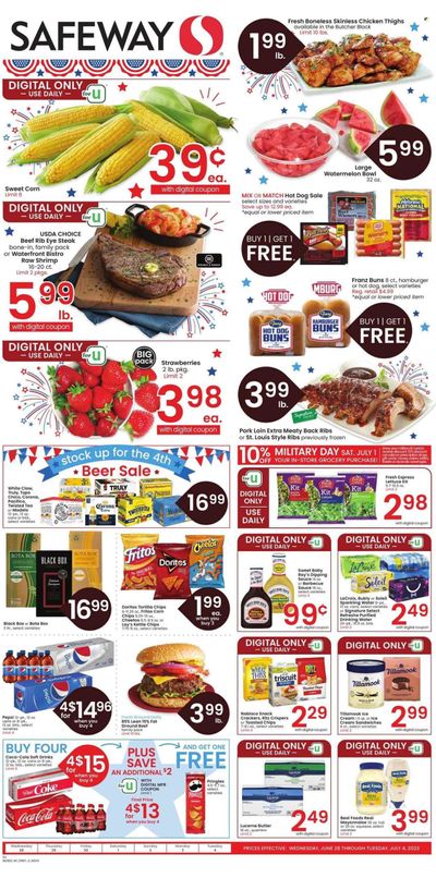 Safeway (CO) Weekly Ad Flyer Specials June 28 to July 4, 2023