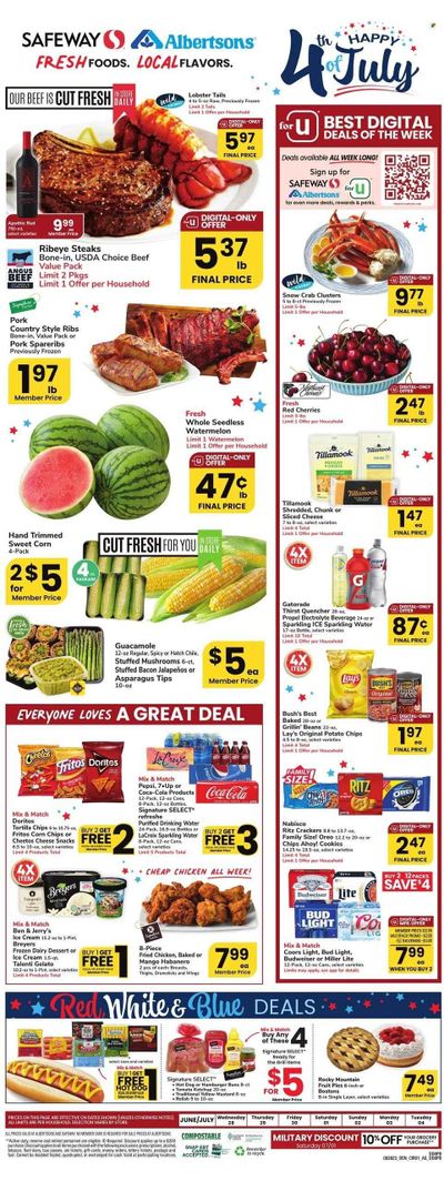 Safeway (CO) Weekly Ad Flyer Specials June 28 to July 4, 2023
