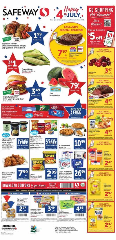 Safeway (HI) Weekly Ad Flyer Specials June 28 to July 4, 2023
