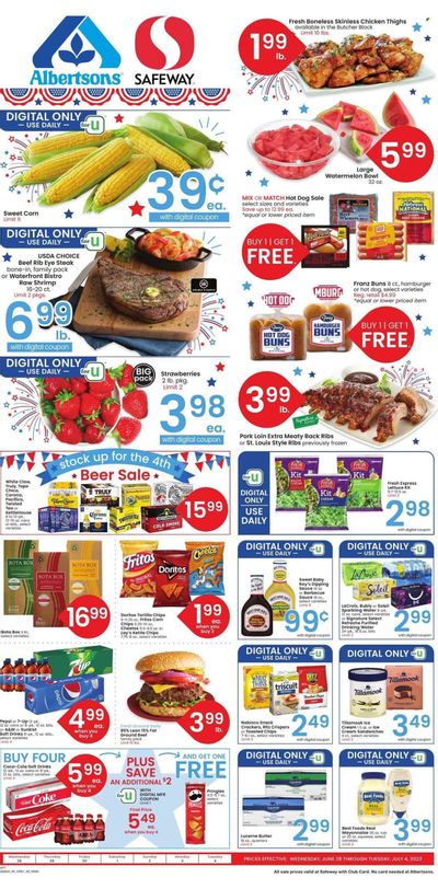 Safeway (MT) Weekly Ad Flyer Specials June 28 to July 4, 2023