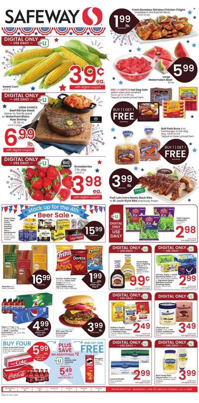 Safeway (MT) Weekly Ad Flyer Specials June 28 to July 4, 2023