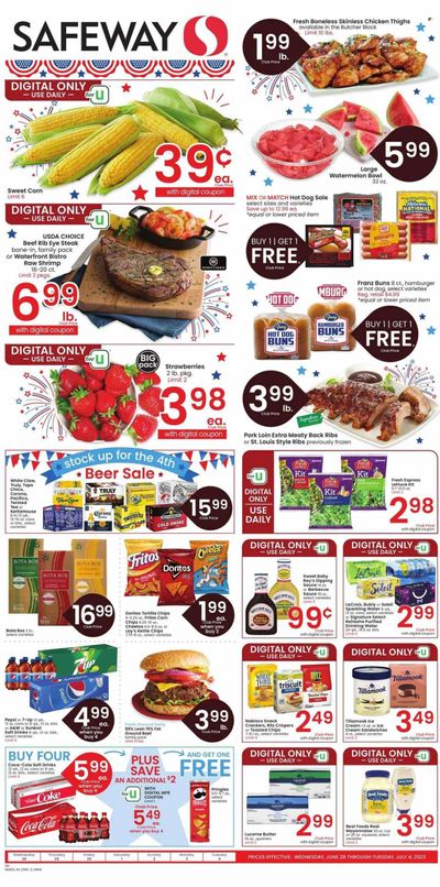 Safeway (MT) Weekly Ad Flyer Specials June 28 to July 4, 2023