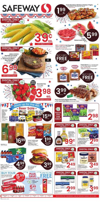 Safeway (MT) Weekly Ad Flyer Specials June 28 to July 4, 2023