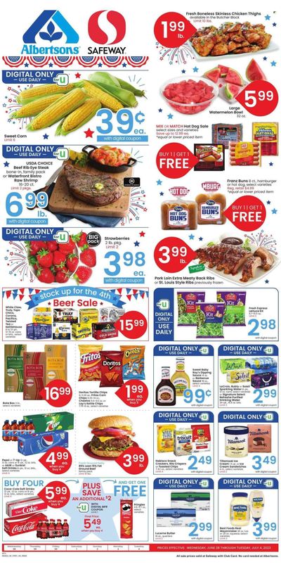 Safeway (MT) Weekly Ad Flyer Specials June 28 to July 4, 2023