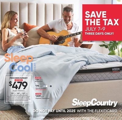 Sleep Country Flyer July 5 to 9